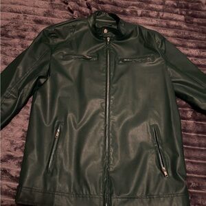 Men's Green Leather Jacket
